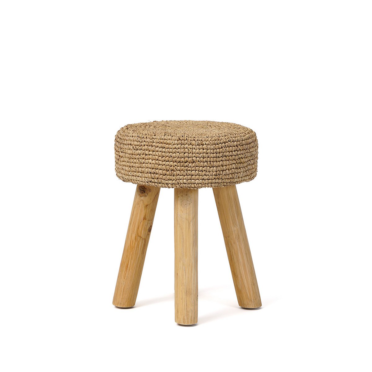 The Raffia Stool - Natural - LUXONAS HOME