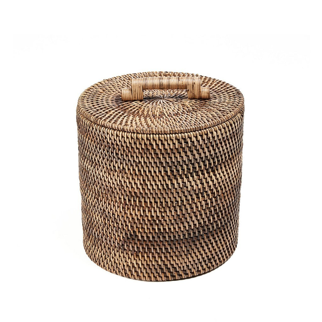 The Rattan Bin Low - Natural Brown - LUXONAS HOME