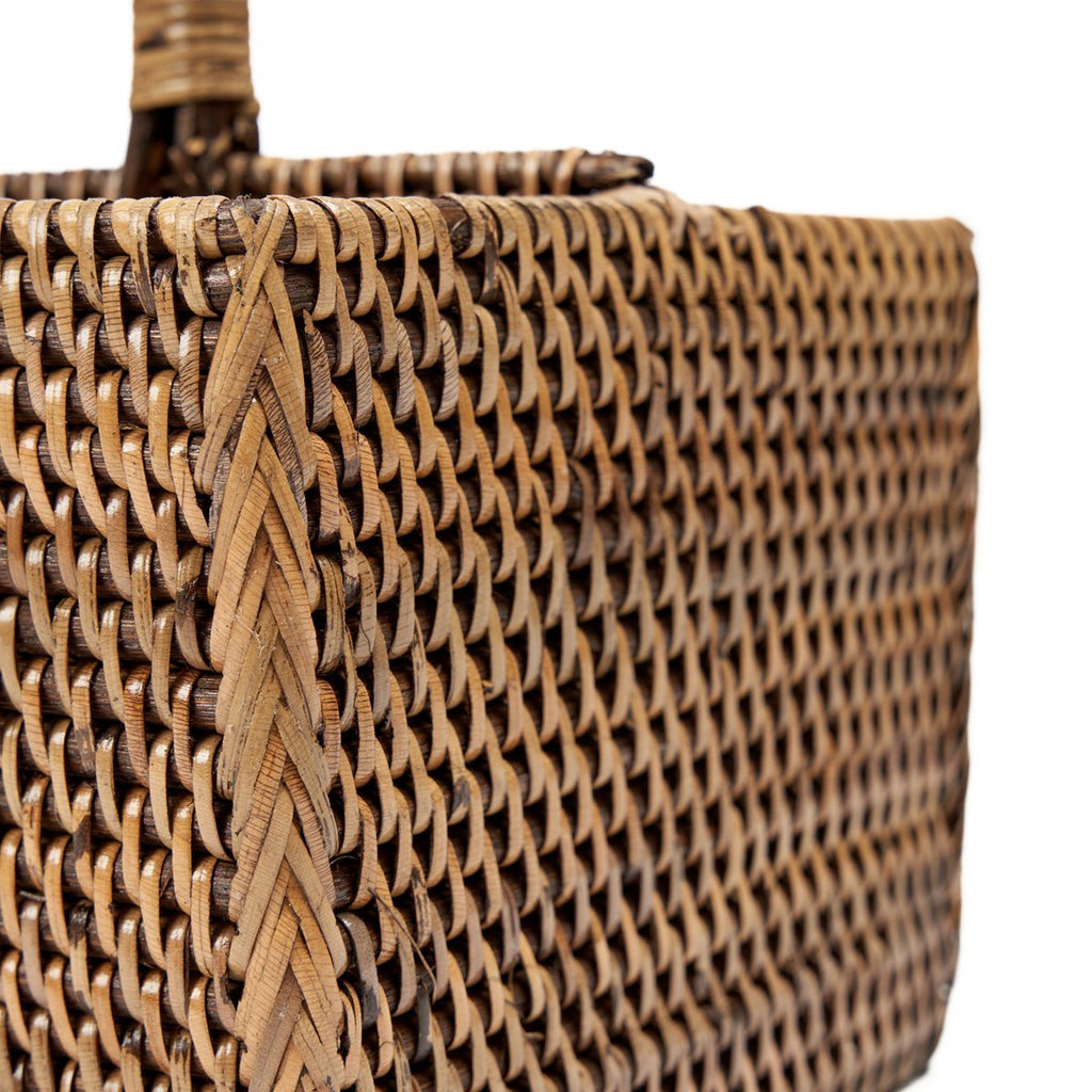 The Rattan Cutlery Caddy N°2 - Natural Brown - LUXONAS HOME