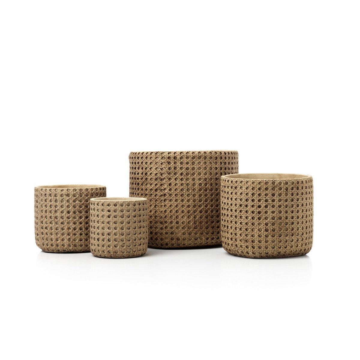 The RattanRock Planter - Natural - S - LUXONAS HOME