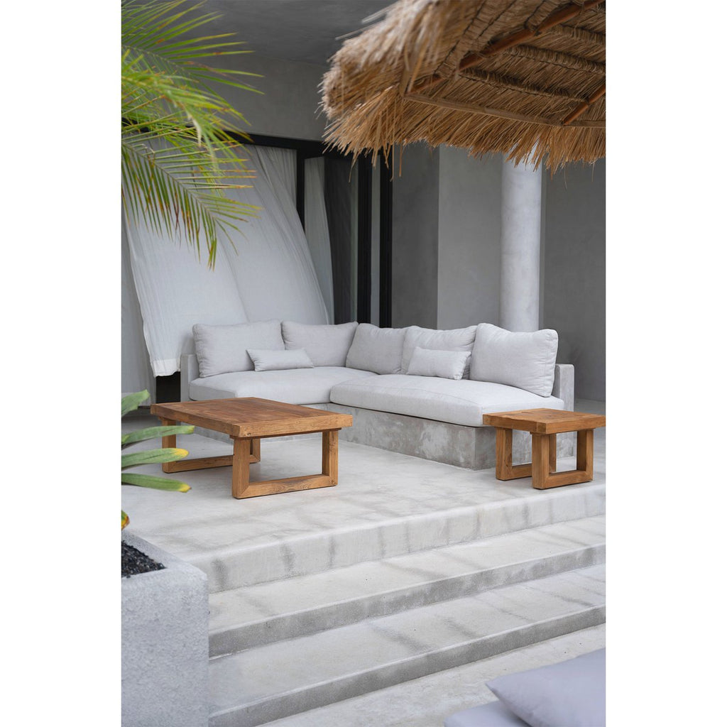 The Reclaimed Teak Side Table - Natural - LUXONAS HOME