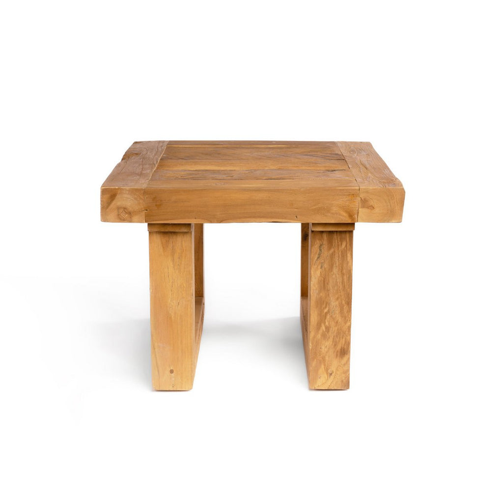 The Reclaimed Teak Side Table - Natural - LUXONAS HOME