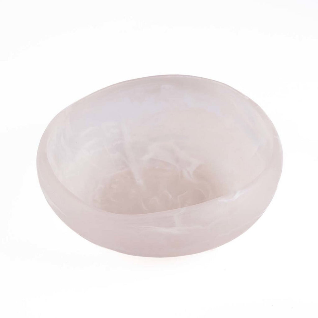 The Resin Organic Bowl - Pink White - L - LUXONAS HOME