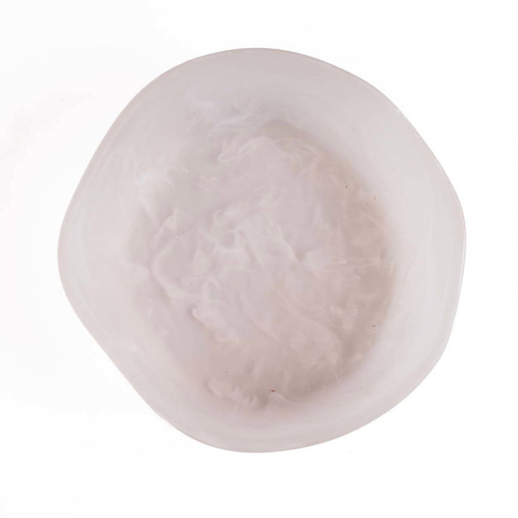 The Resin Organic Bowl - Pink White - L - LUXONAS HOME