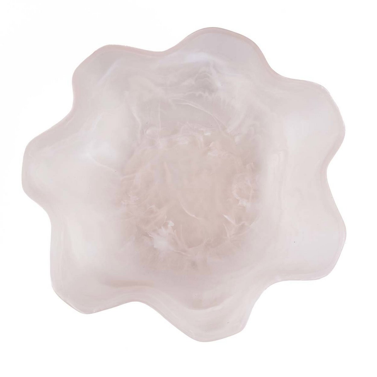 The Resin Organic Fruit Bowl - Pink White - LUXONAS HOME