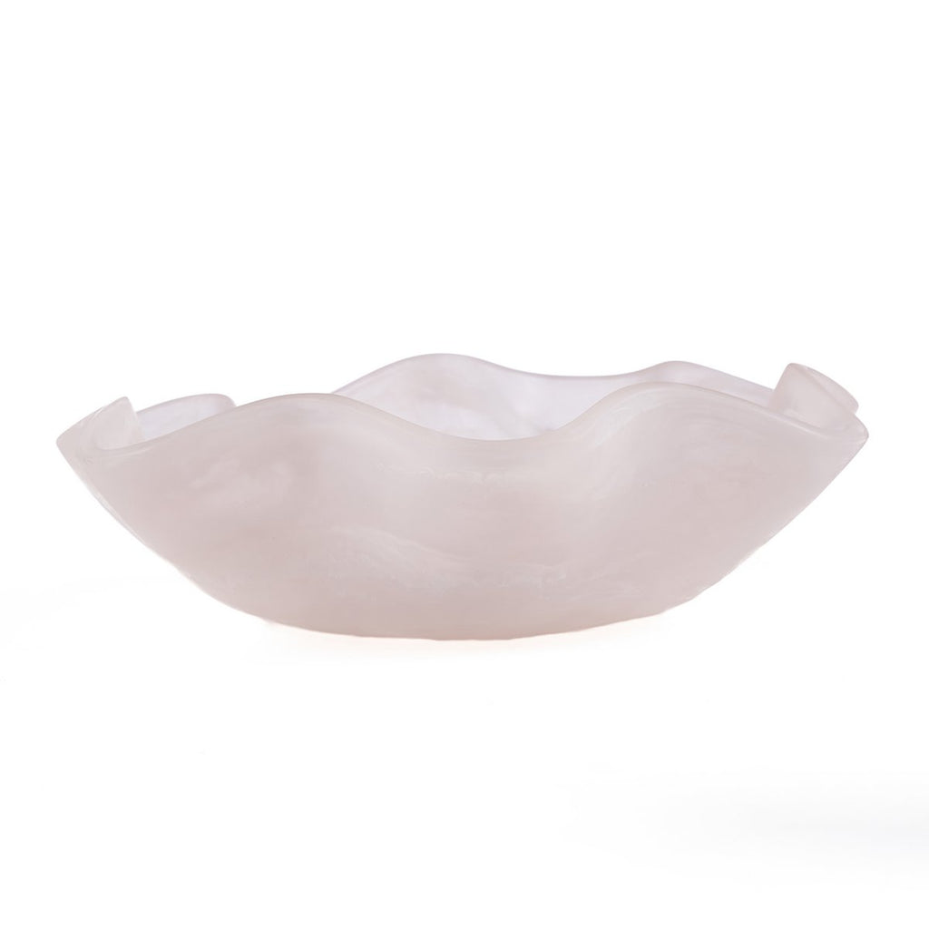 The Resin Organic Fruit Bowl - Pink White - LUXONAS HOME