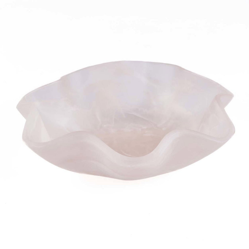 The Resin Organic Fruit Bowl - Pink White - LUXONAS HOME