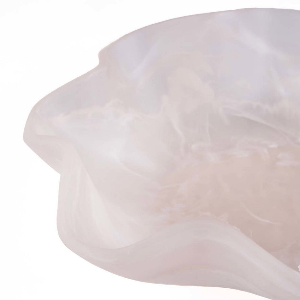 The Resin Organic Fruit Bowl - Pink White - LUXONAS HOME