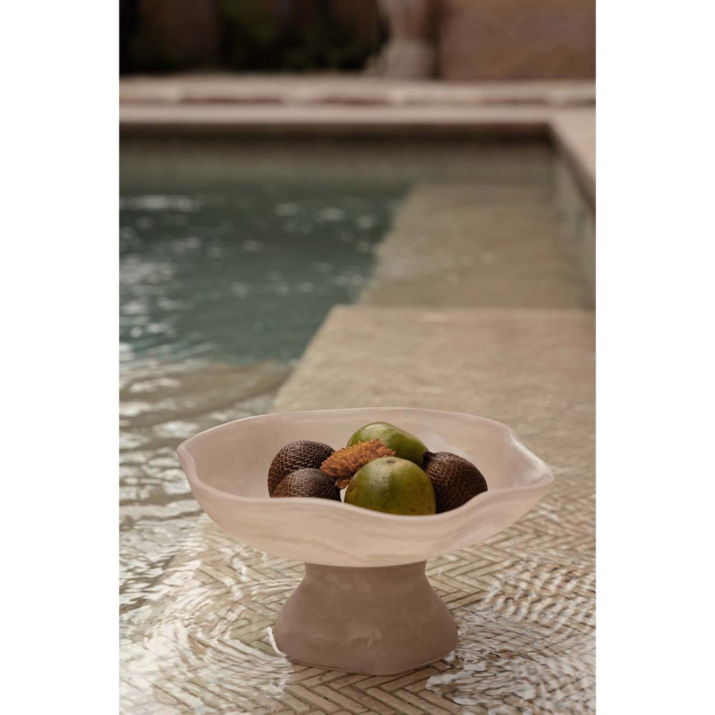 The Resin Organic Fruit Stand - Pink White - LUXONAS HOME