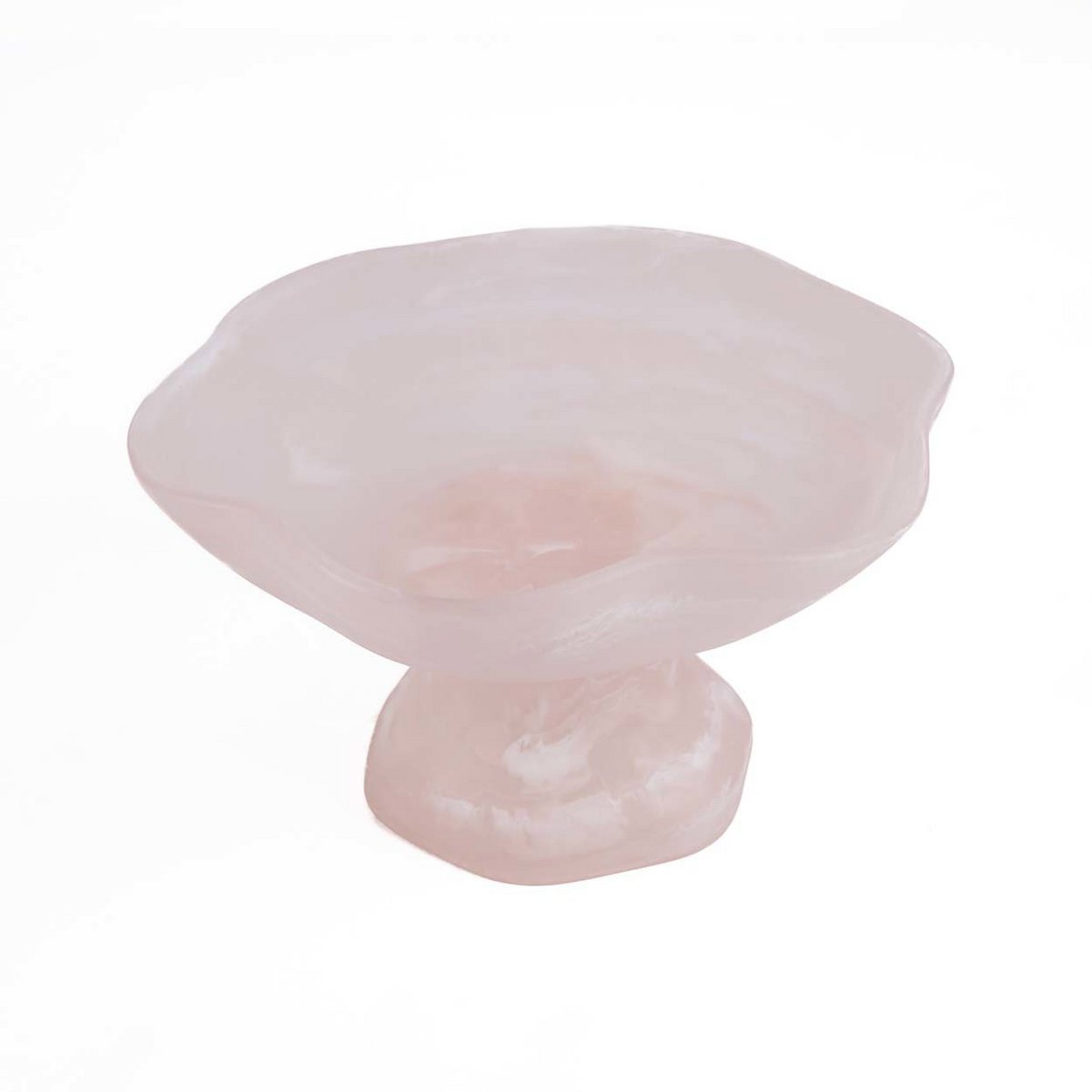 The Resin Organic Fruit Stand - Pink White - LUXONAS HOME