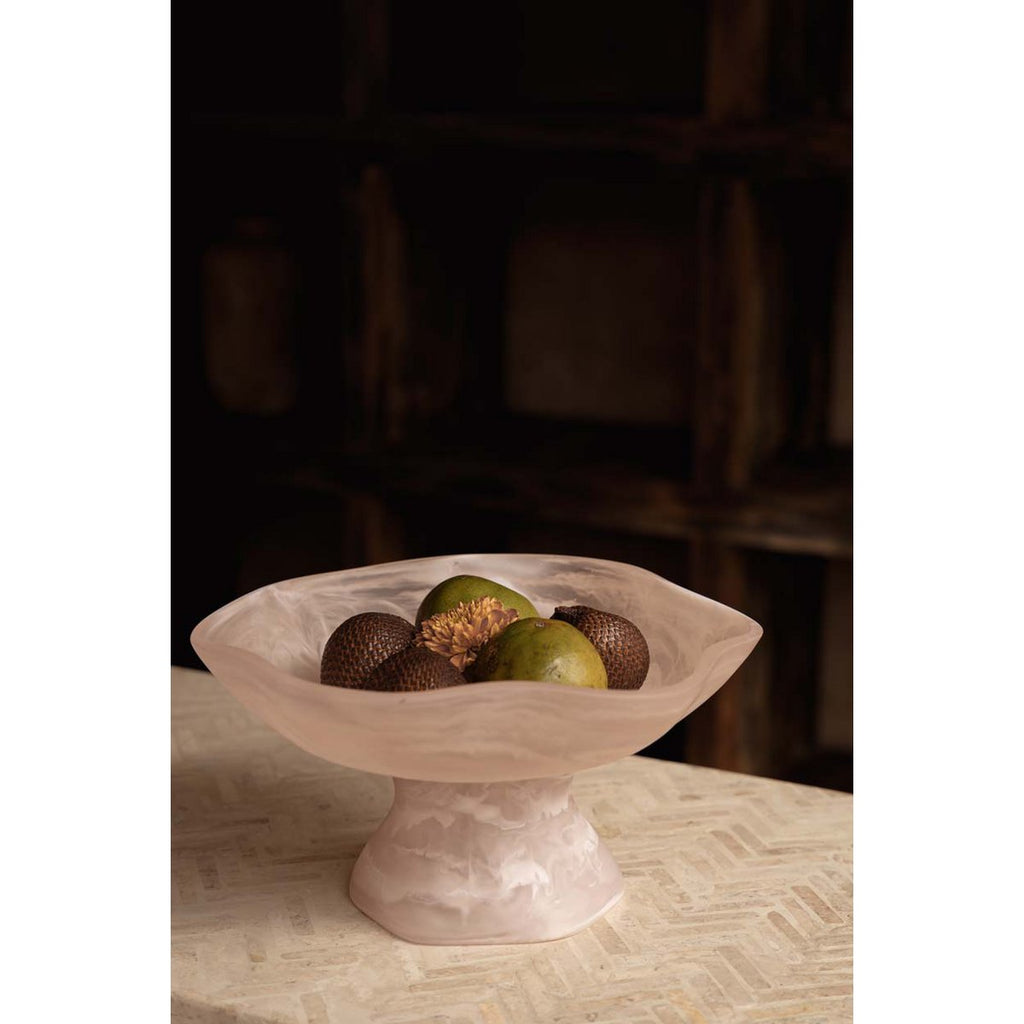 The Resin Organic Fruit Stand - Pink White - LUXONAS HOME