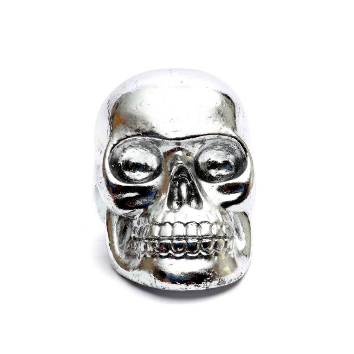 The Resin Skull Head Silver M - LUXONAS HOME