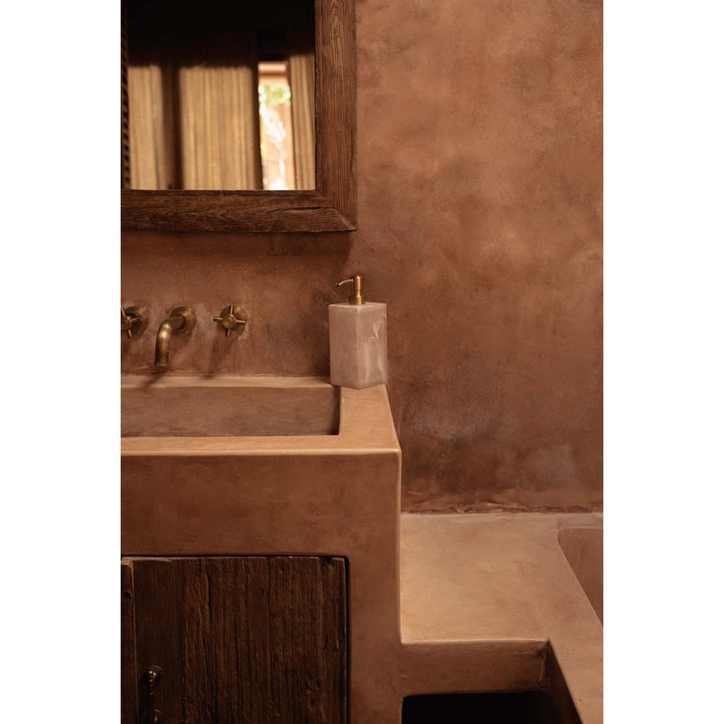 The Resin Soap Dispenser - Pink White - LUXONAS HOME