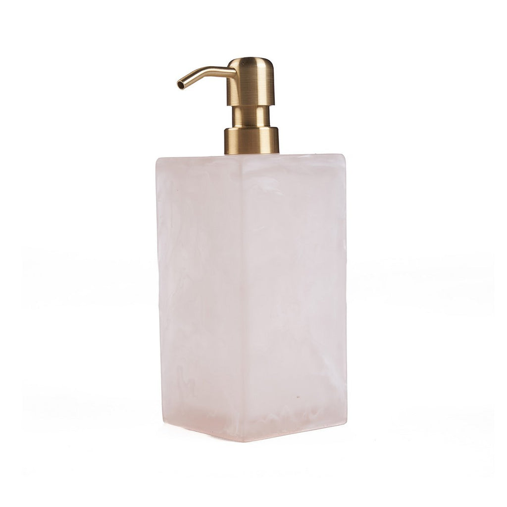 The Resin Soap Dispenser - Pink White - LUXONAS HOME