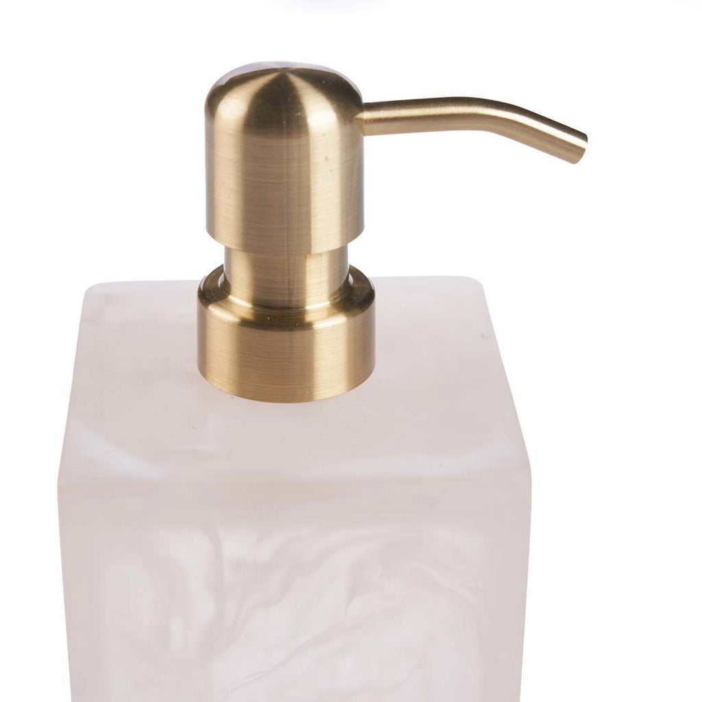 The Resin Soap Dispenser - Pink White - LUXONAS HOME
