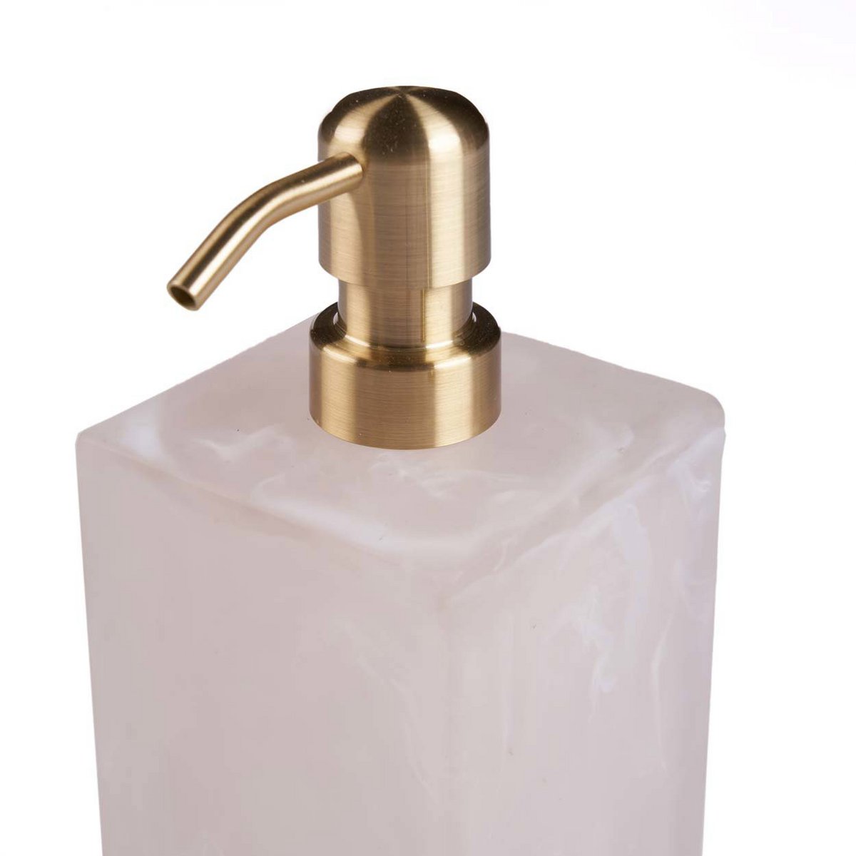 The Resin Soap Dispenser - Pink White - LUXONAS HOME