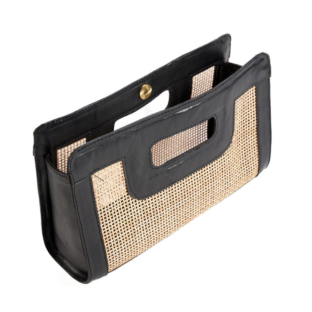 The Riviera Noir Clutch - Natural Black - LUXONAS HOME