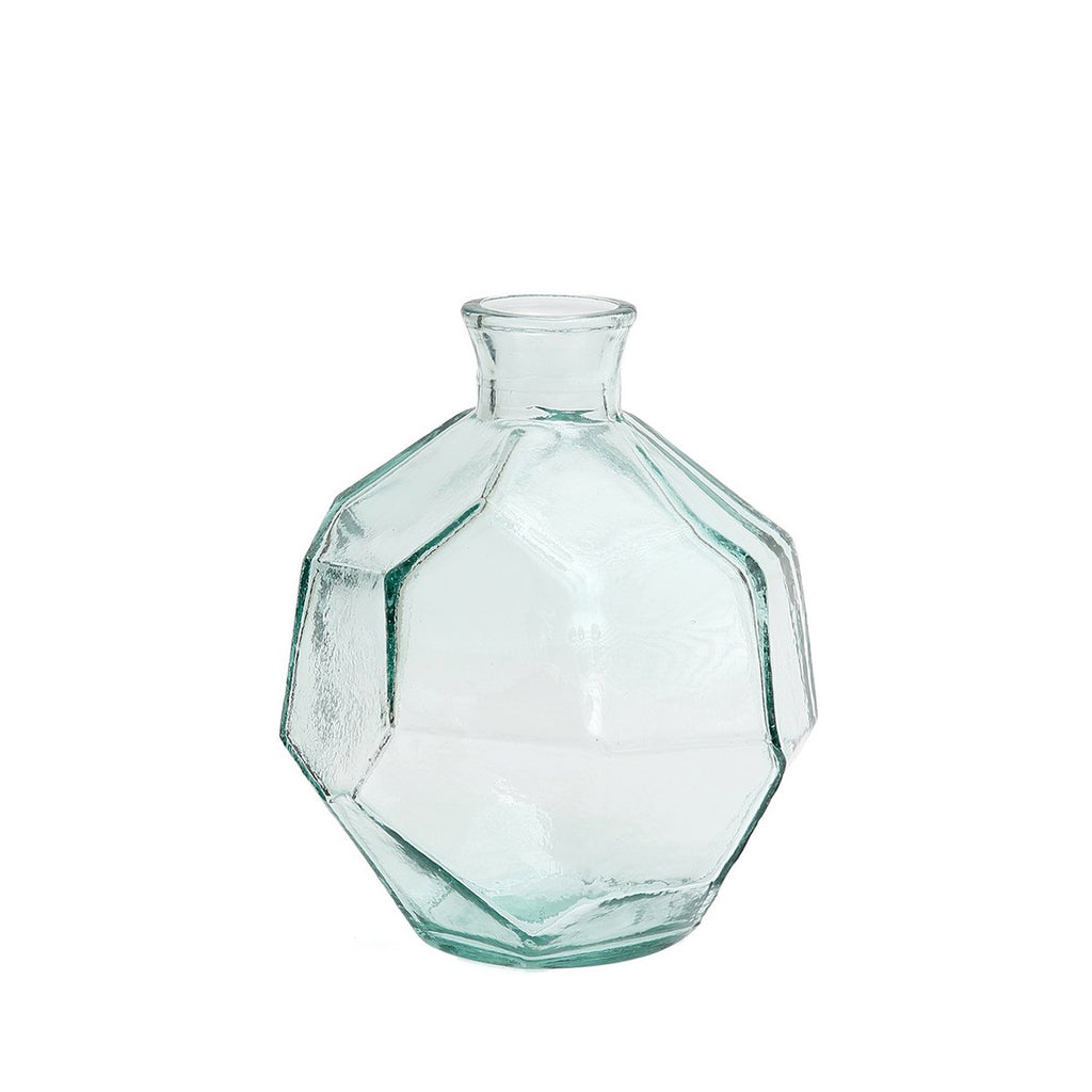 The Round Origami Vase - Blue - LUXONAS HOME