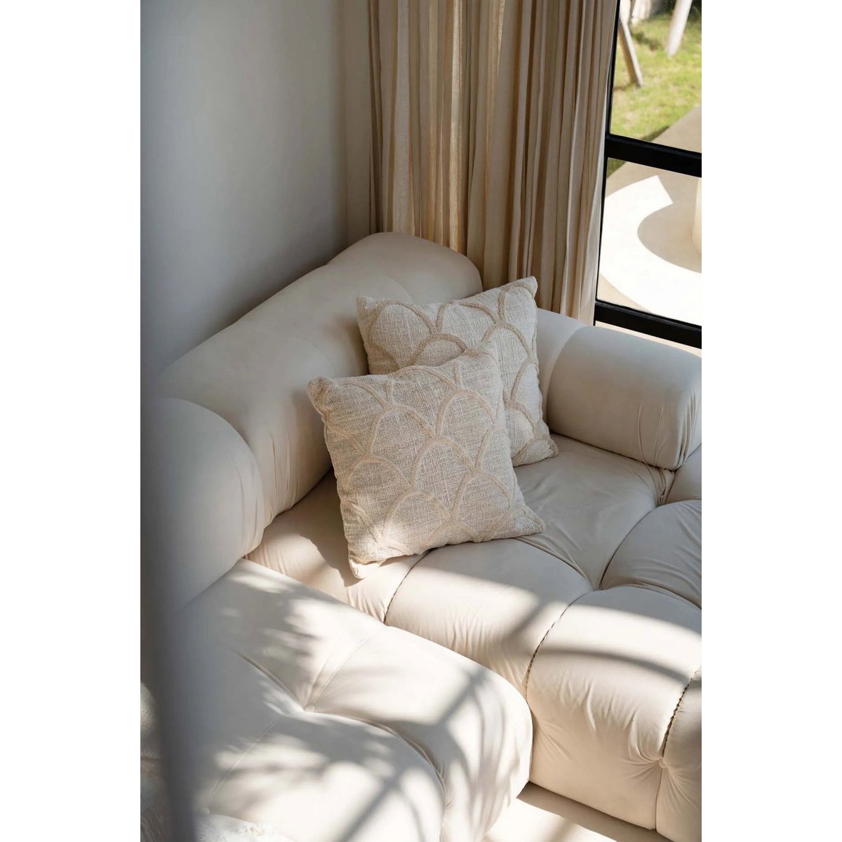 The Sahara Cushion Cover - Natural - LUXONAS HOME