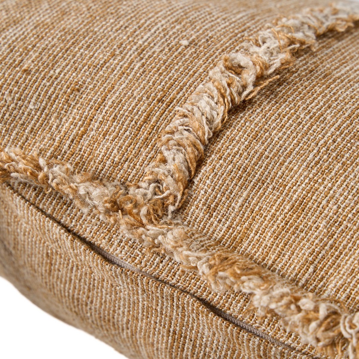 The Sahara Fringe Cushion Cover - Natural Brown - 50x50 - LUXONAS HOME