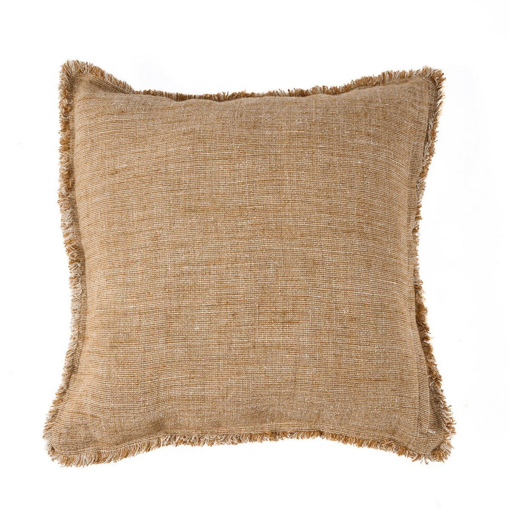 The Sahara Fringe Cushion Cover - Natural Brown - 50x50 - LUXONAS HOME