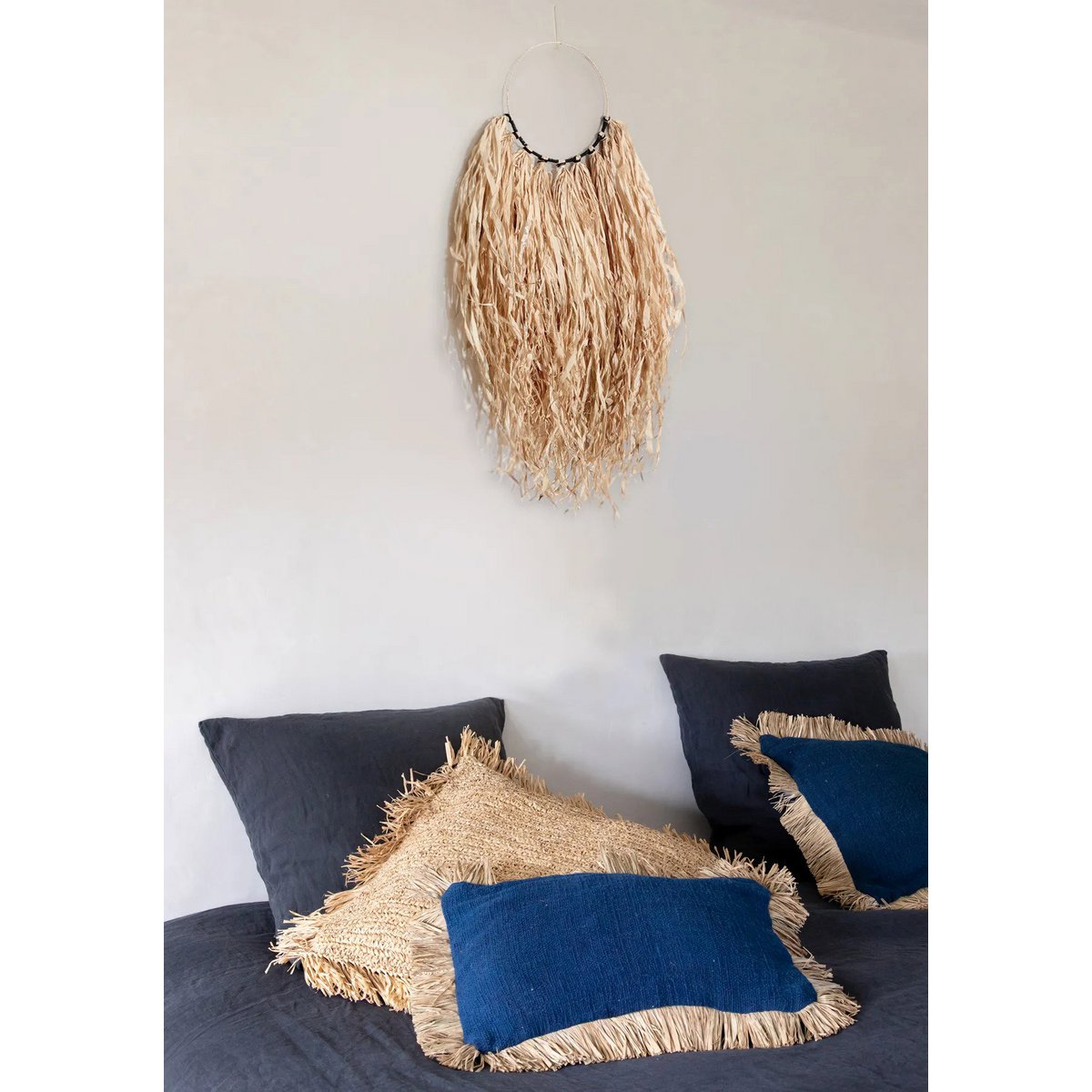 The Saint Tropez Cushion Cover - Blue Natural - 30x50 - LUXONAS HOME