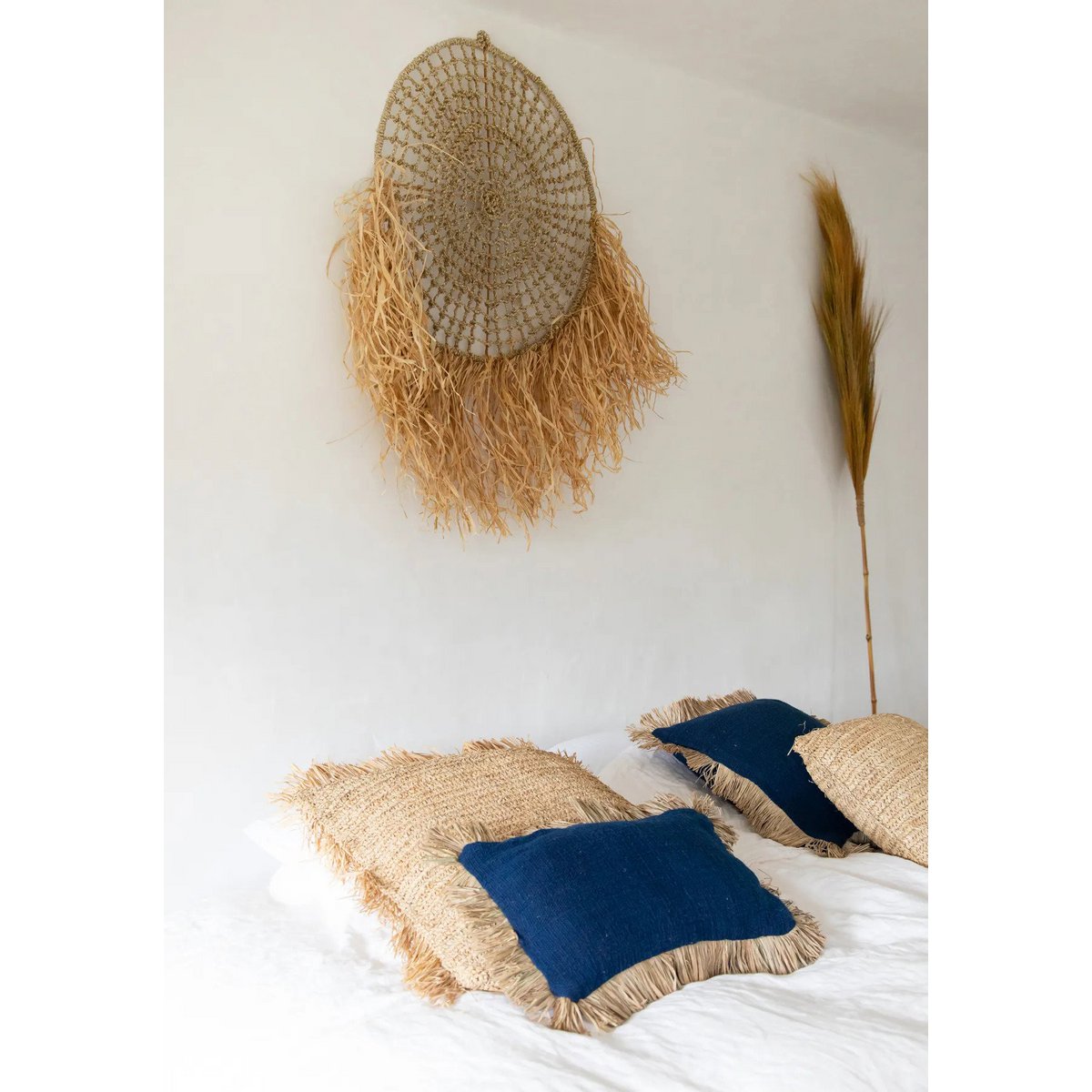 The Saint Tropez Cushion Cover - Blue Natural - 30x50 - LUXONAS HOME