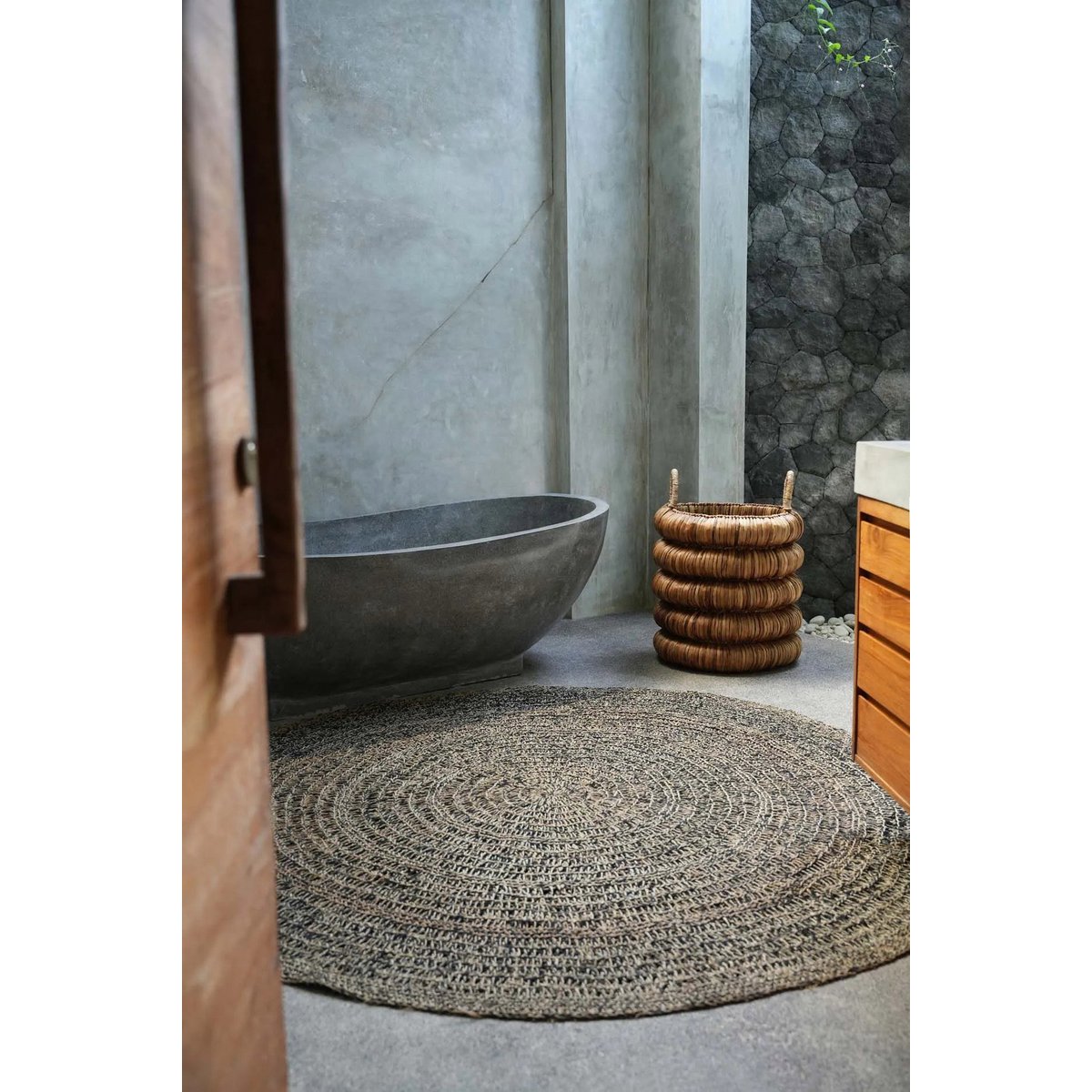 The Seagrass Carpet - Natural Black - 200 - LUXONAS HOME