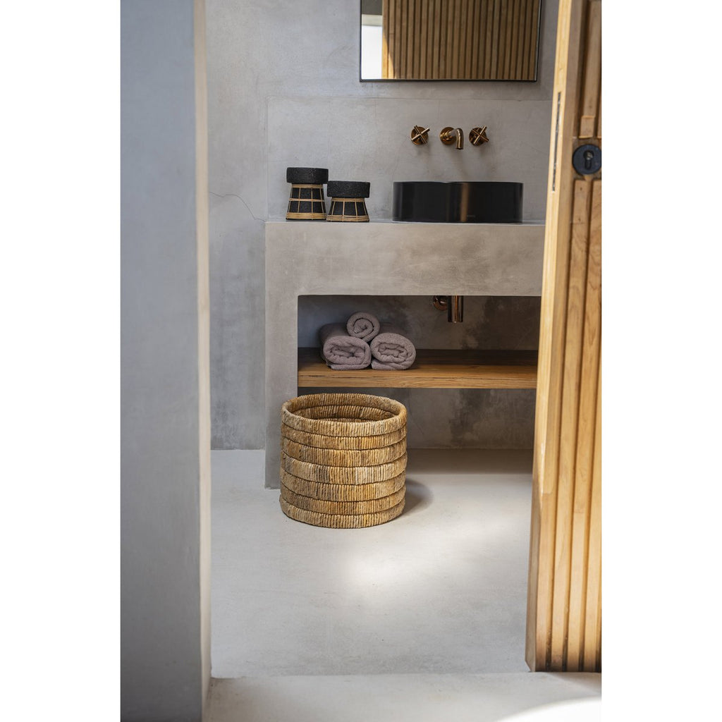 The Serene Candle Holder - Black Natural - M - LUXONAS HOME