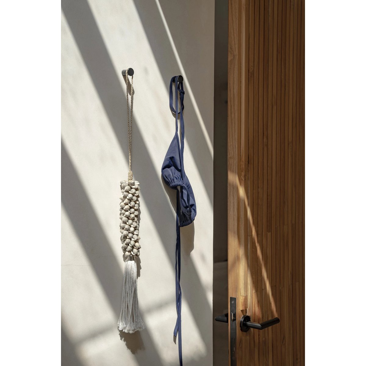 The Shell & Cotton Tassel - Grey - LUXONAS HOME