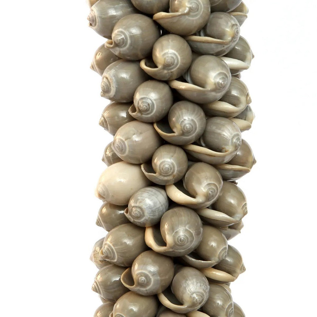 The Shell & Cotton Tassel - Grey - LUXONAS HOME