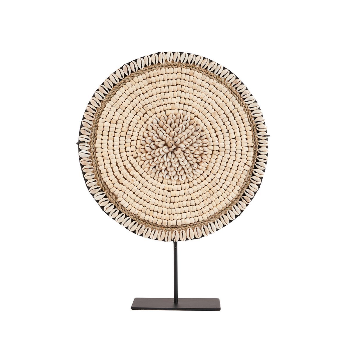 The Shell Martinique on Stand - Natural White - LUXONAS HOME