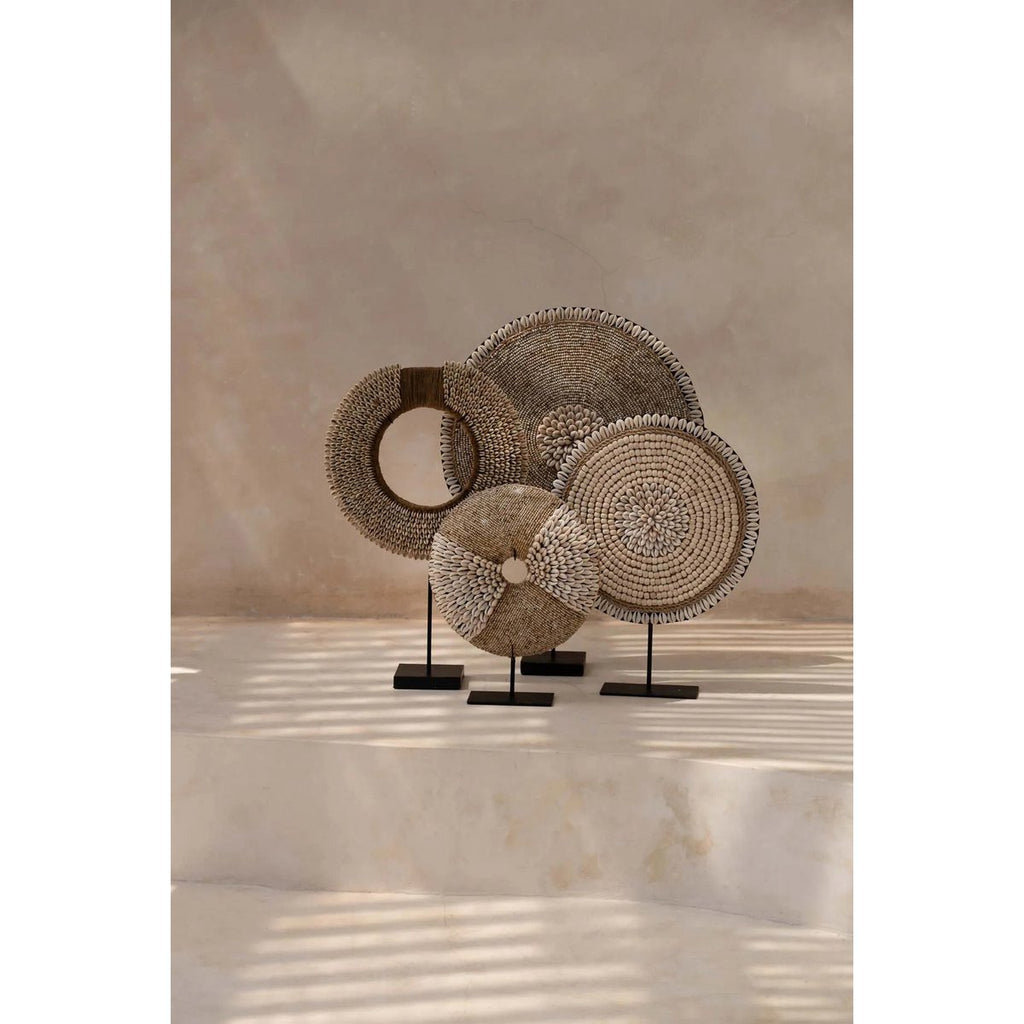 The Shell Martinique on Stand - Natural White - LUXONAS HOME