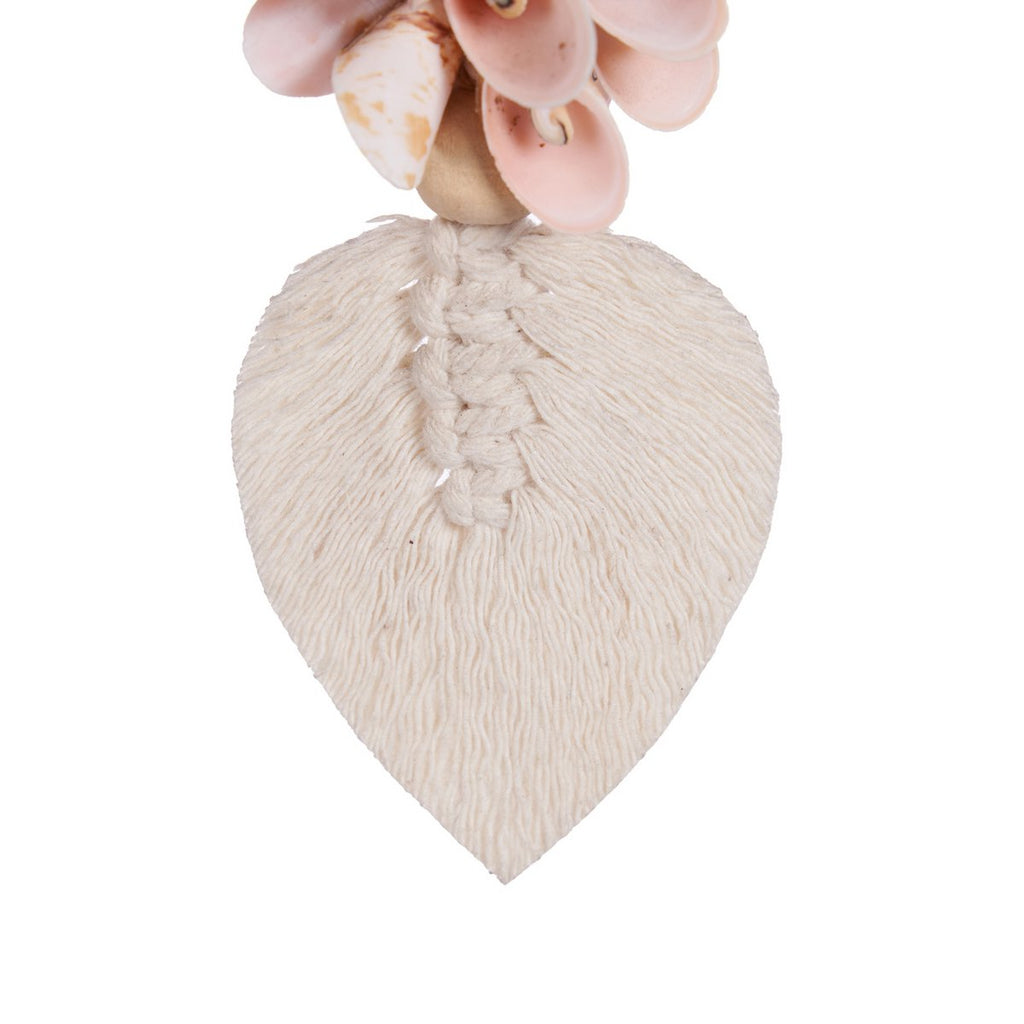The Shiva Shell Keychain - Pink White - LUXONAS HOME