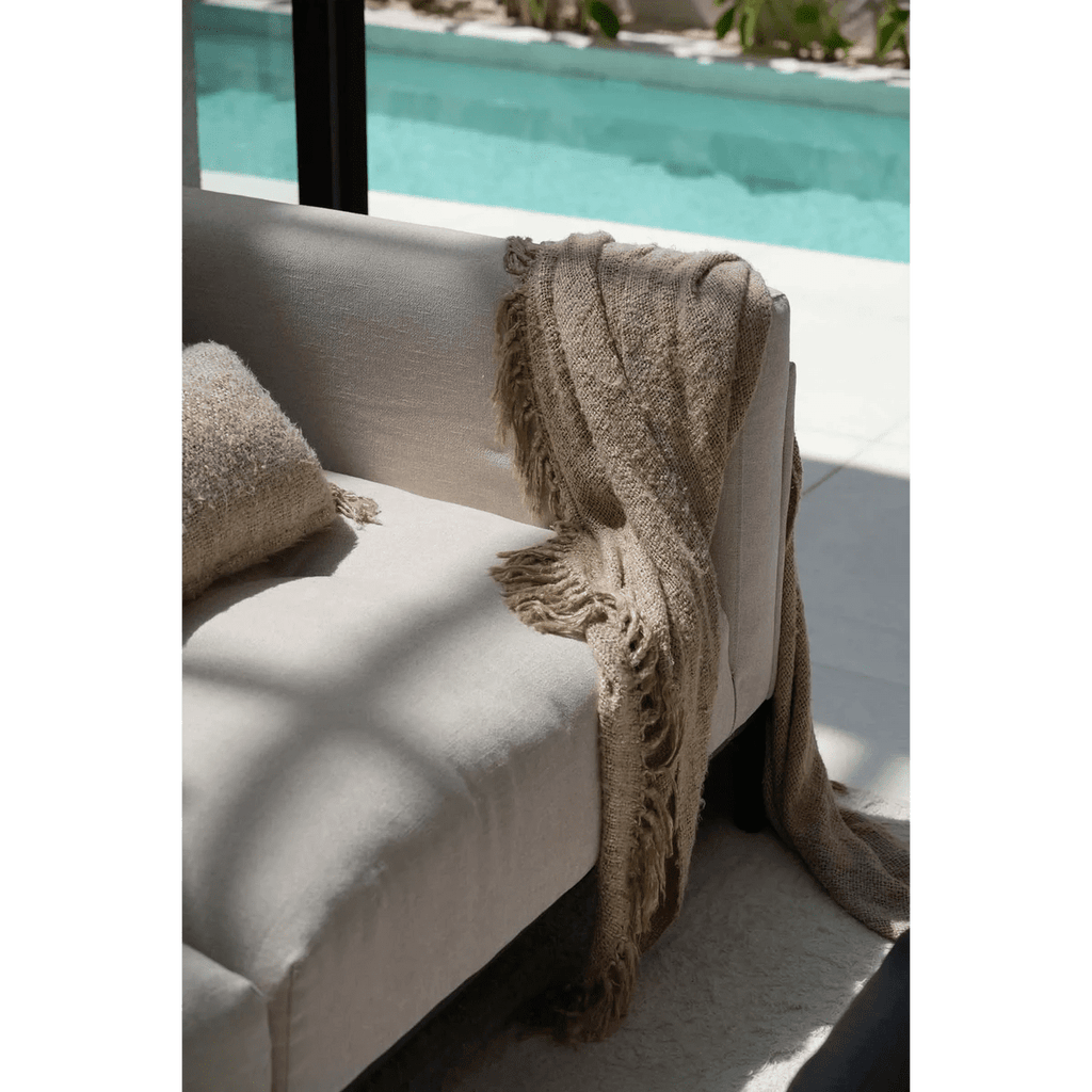 The s'il vous Plaid - Beige - LUXONAS HOME