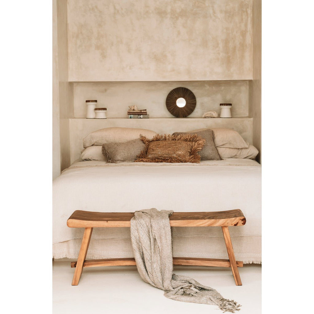 The s'il vous Plaid - Beige - LUXONAS HOME