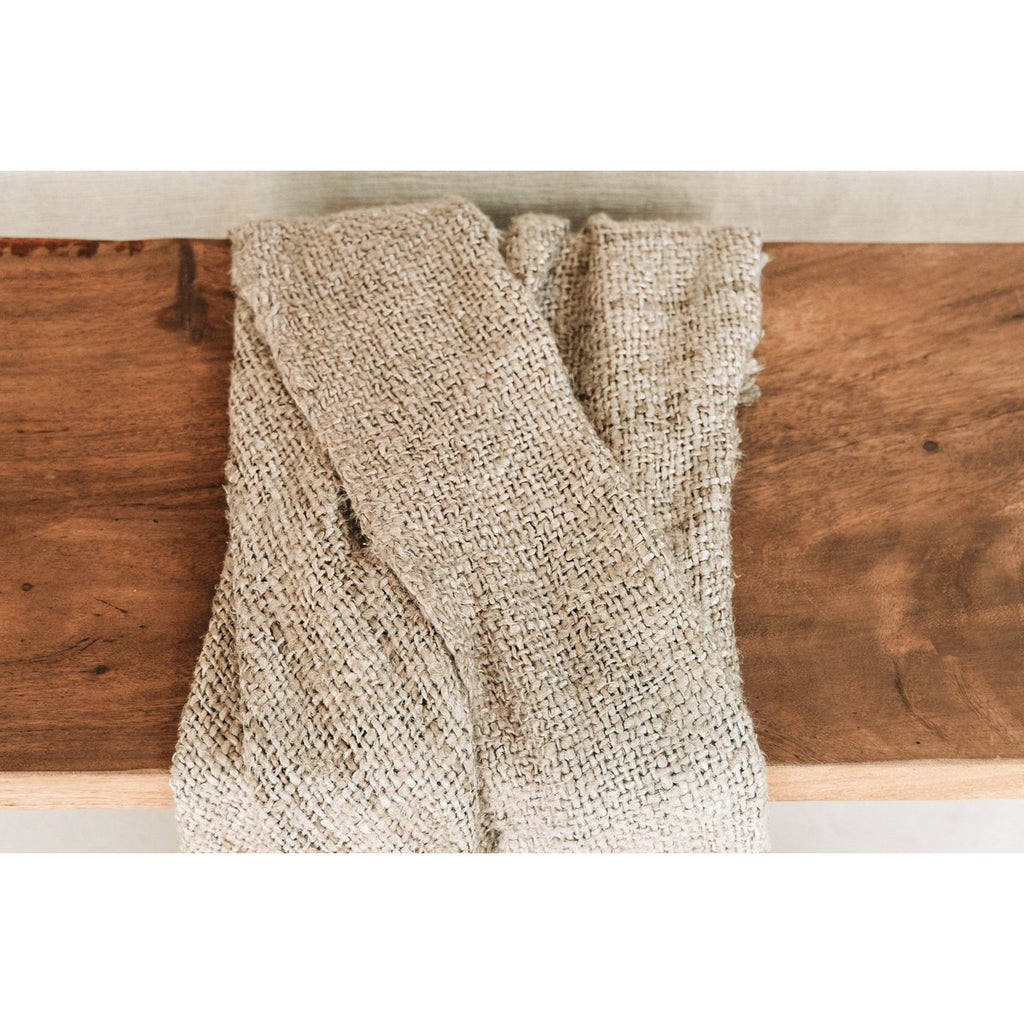 The s'il vous Plaid - Beige - LUXONAS HOME