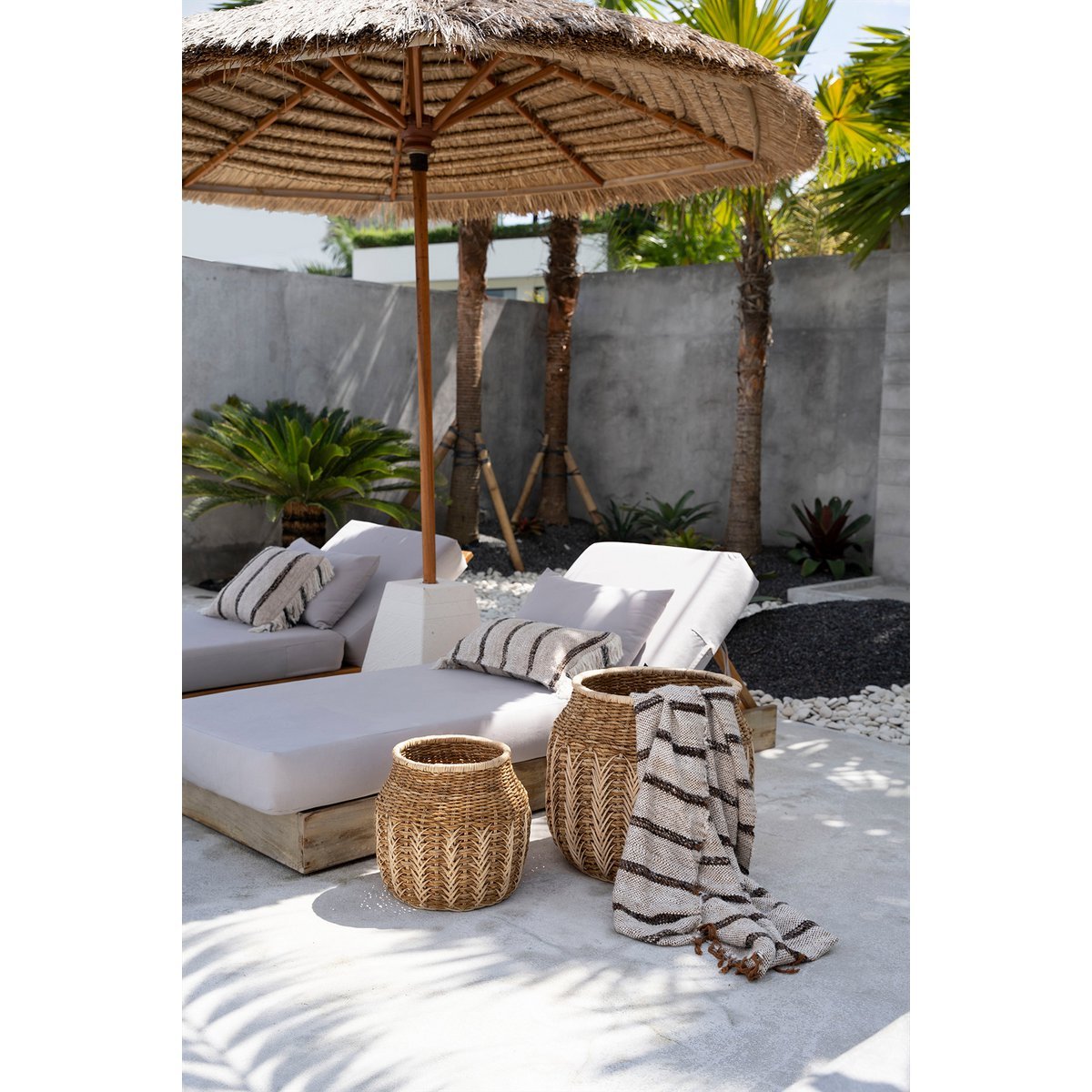 The s'il vous Plaid - Bohemian White - LUXONAS HOME