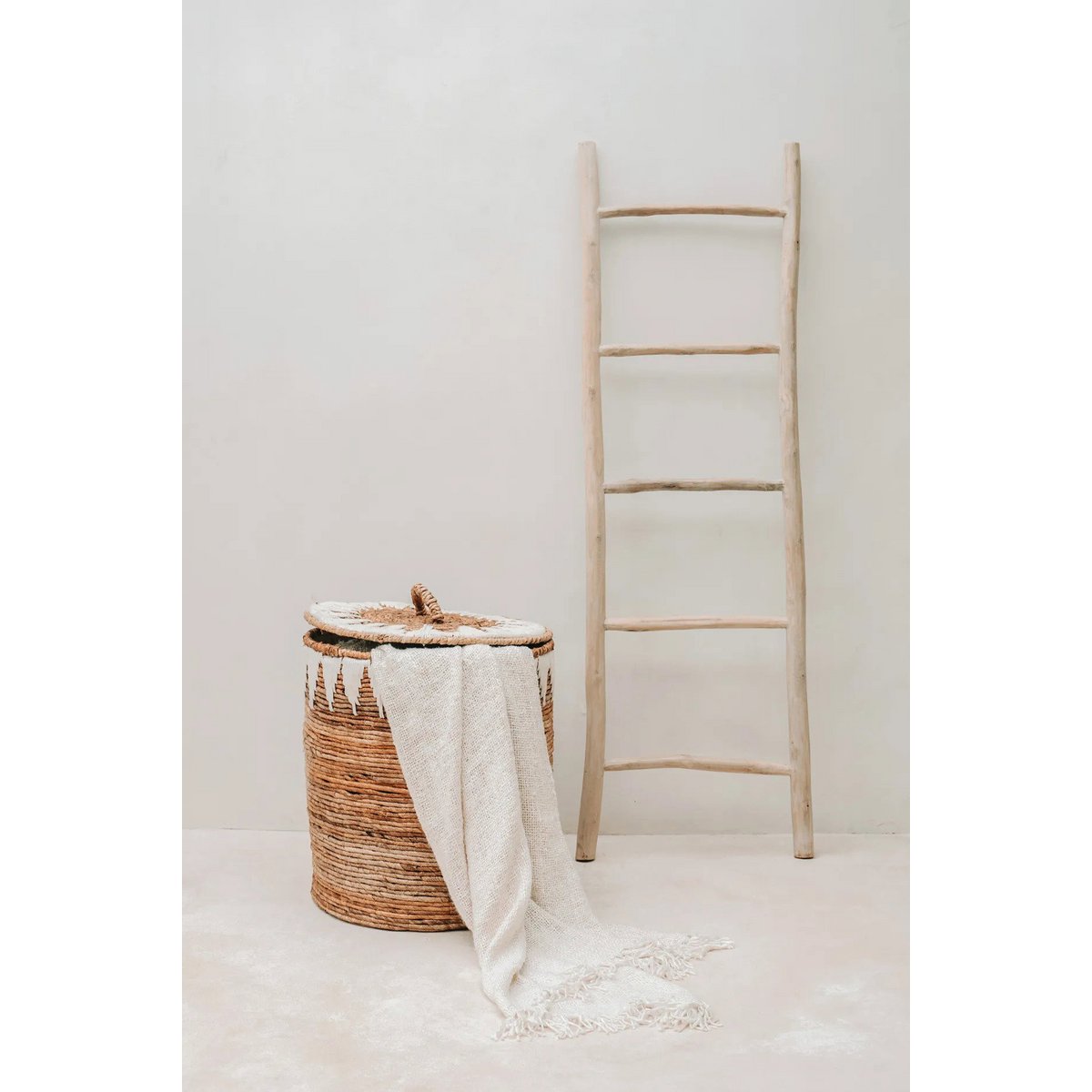 The s'il vous Plaid - Cream - LUXONAS HOME