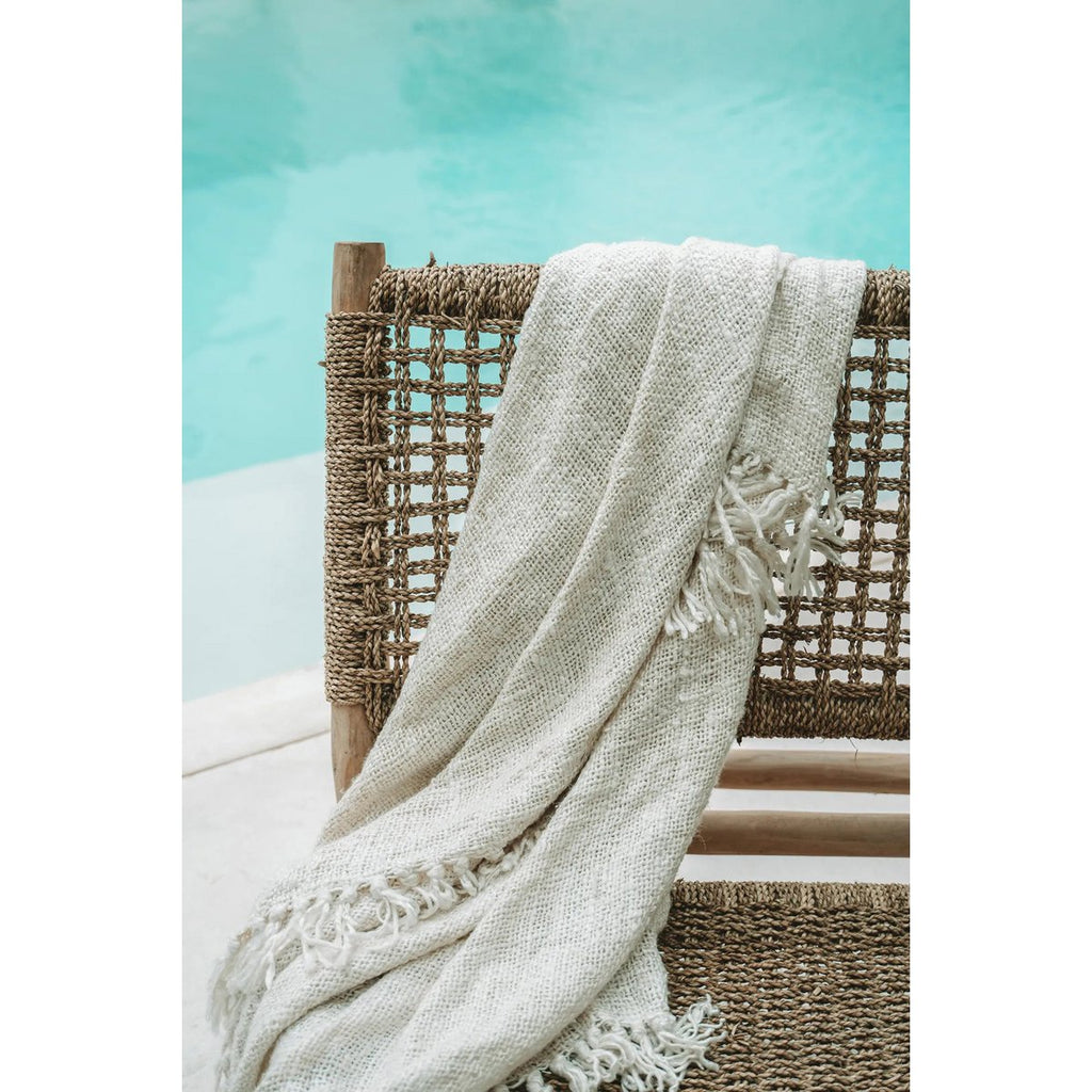 The s'il vous Plaid - Cream - LUXONAS HOME