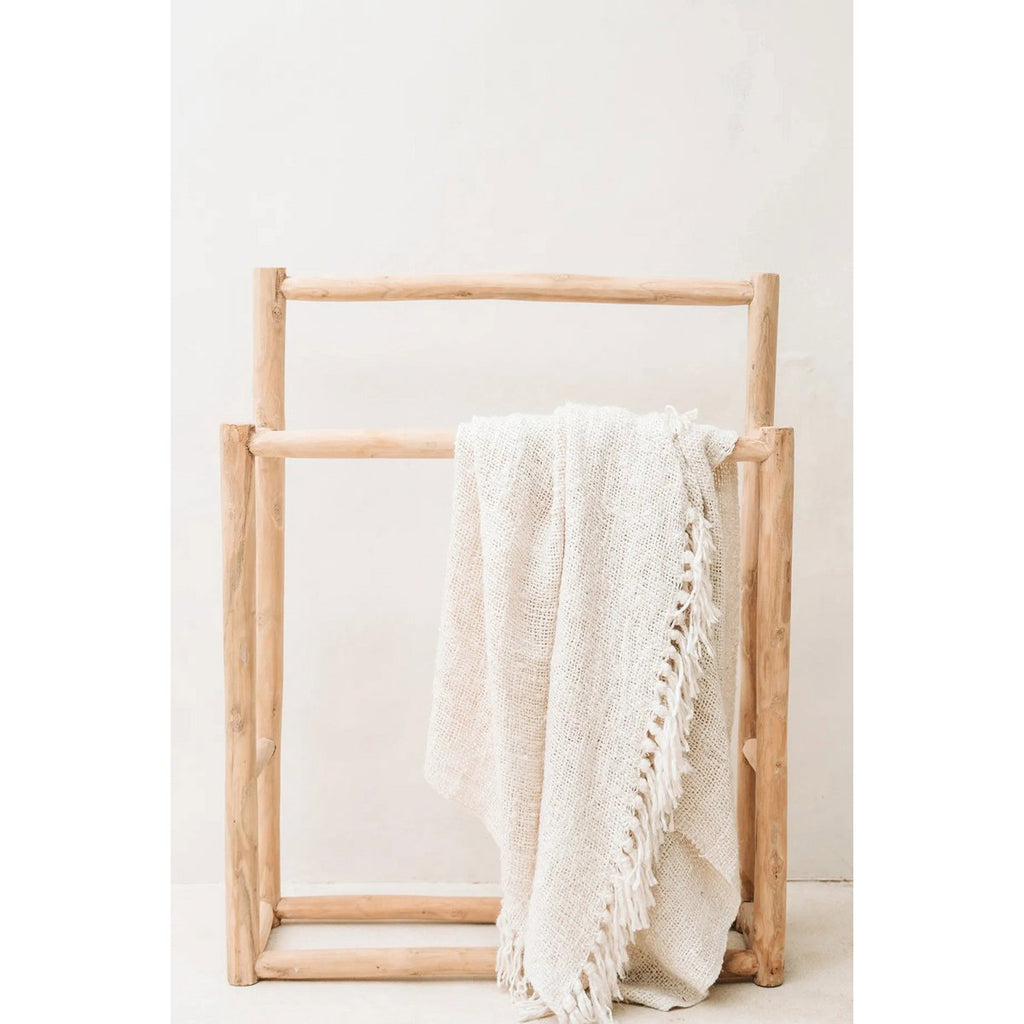 The s'il vous Plaid - Cream - LUXONAS HOME