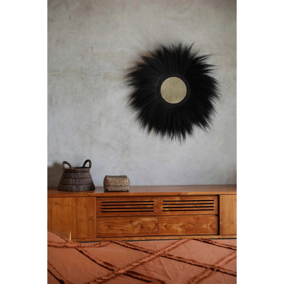 The Simba Mirror - Black - L - LUXONAS HOME