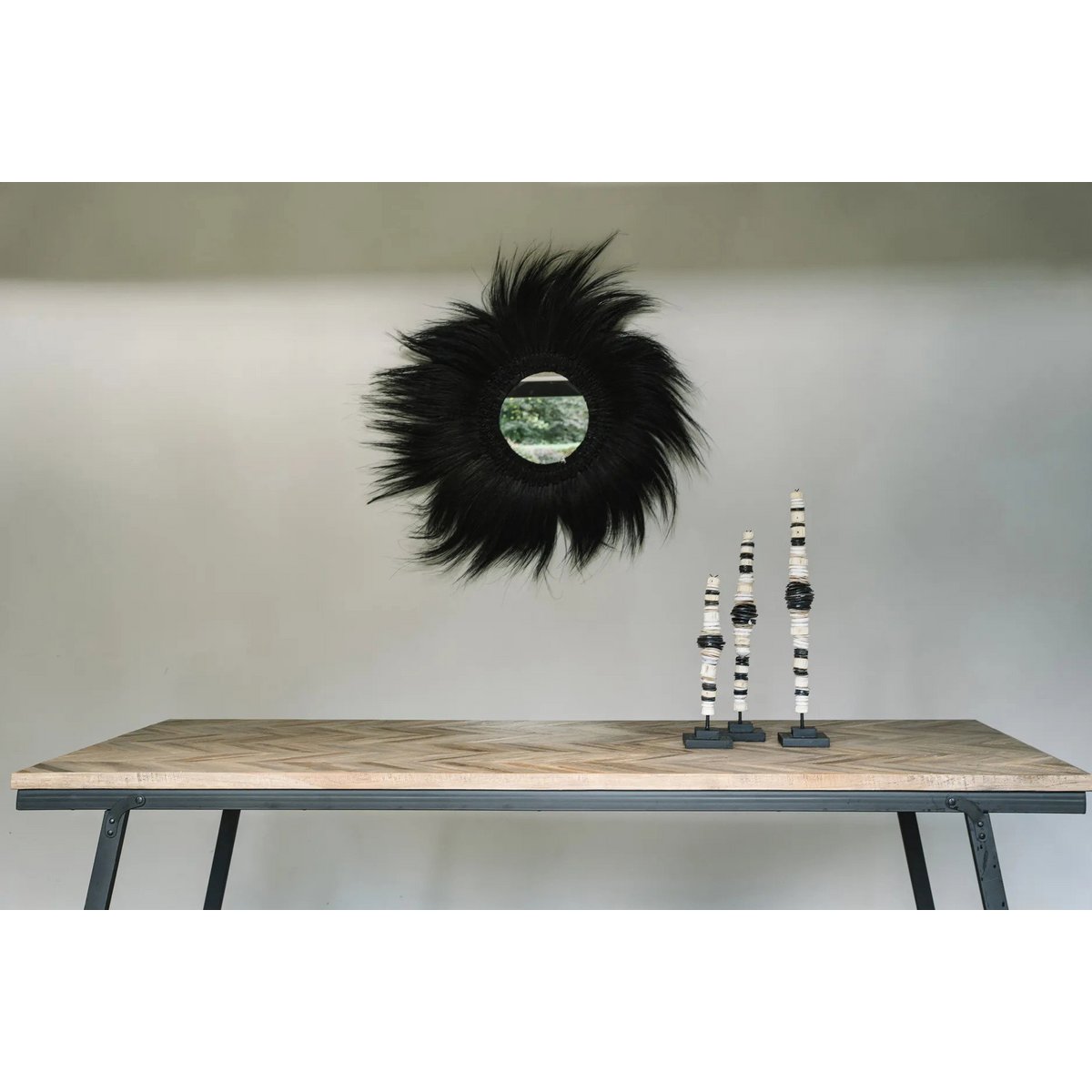 The Simba Mirror - Black - M - LUXONAS HOME