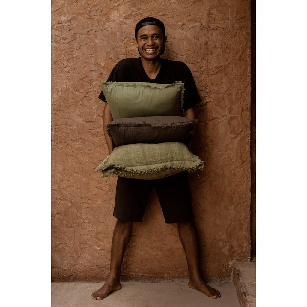 The Smoky Vibe Cushion Cover - Grey - LUXONAS HOME