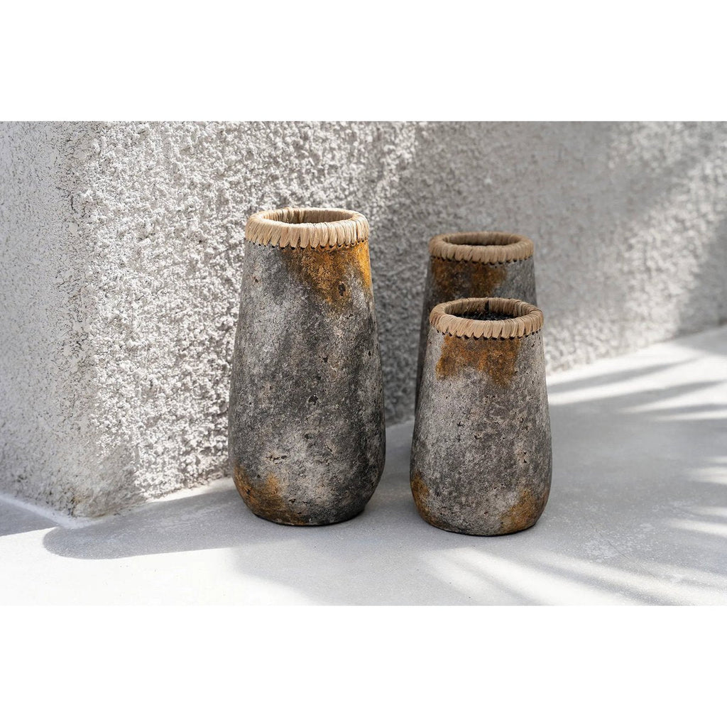 The Sneaky Vase - Antique Grey - M - LUXONAS HOME