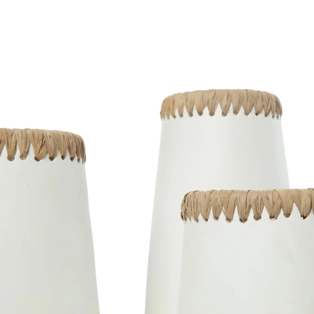 The Sneaky Vase - White Natural - L - LUXONAS HOME