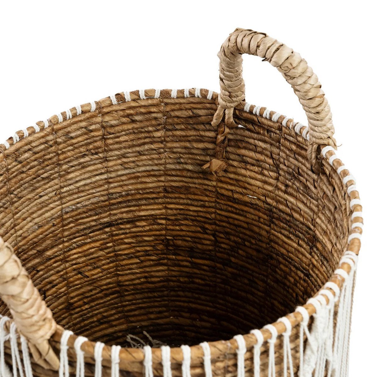 The Straight Stitched Macrame Basket - L - LUXONAS HOME