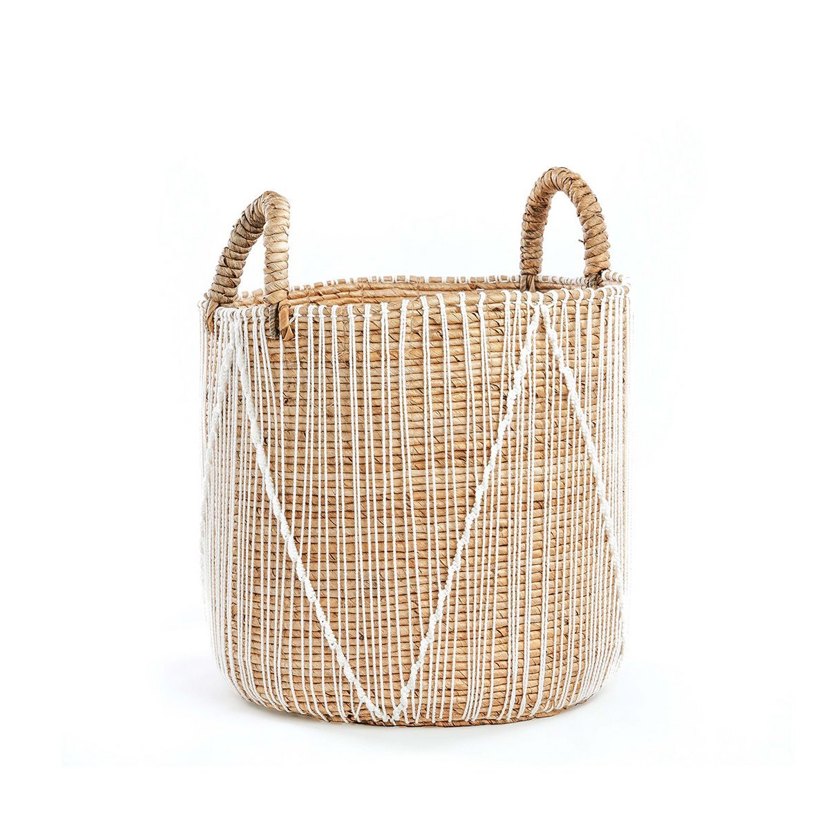 The Straight Stitched Macrame Basket - M - LUXONAS HOME
