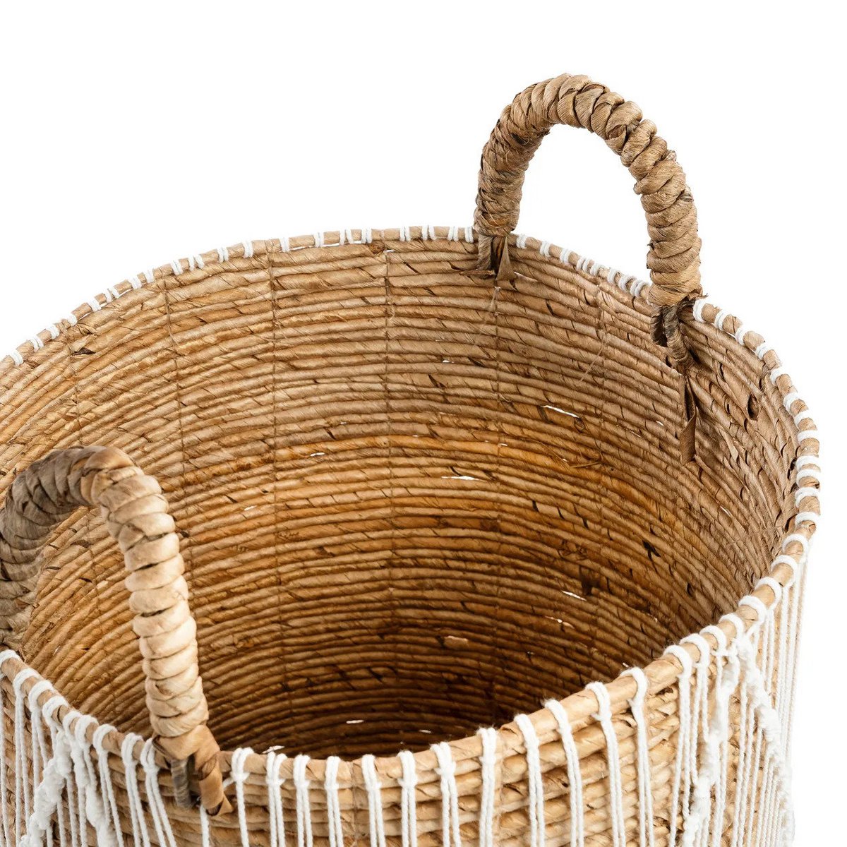 The Straight Stitched Macrame Basket - M - LUXONAS HOME