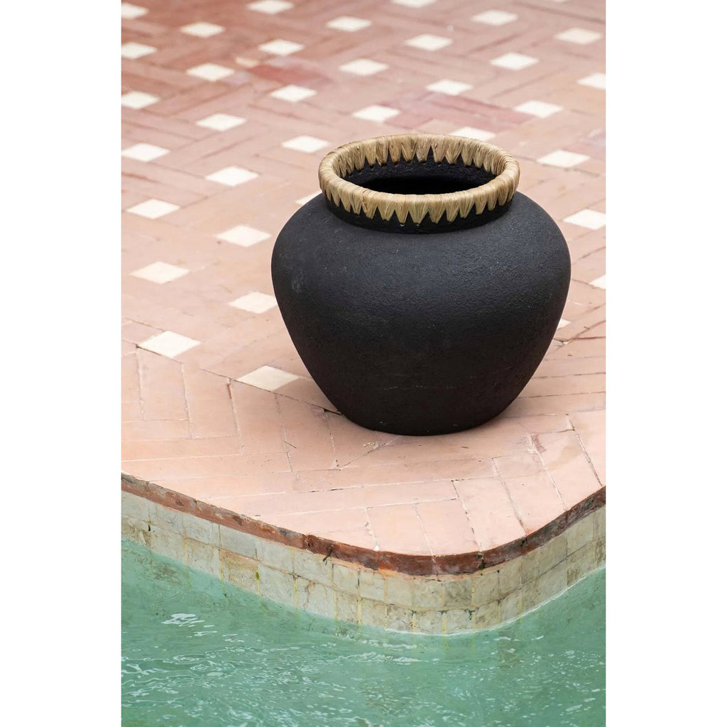 The Styly Vase - Black Natural - L - LUXONAS HOME
